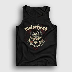 Unisex Siyah Skull Lemmy Motörhead Atlet