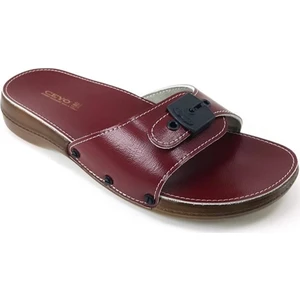 6500-MINELLI Ceyo Kadın Terlik-Kırmızı