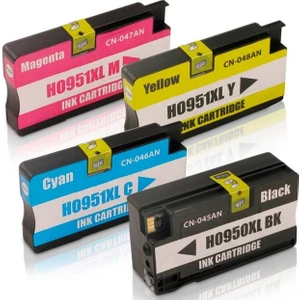 Photo Print HP Officejet Pro 8600 Plus Kartuş Set 4 Renk Takım Muadil Yüksek Kapasite 950XL-951XL