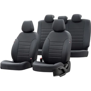 Ssangyong Actyon Sports 2008-2012 Özel Üretim Koltuk Kılıfı New York Design Siyah