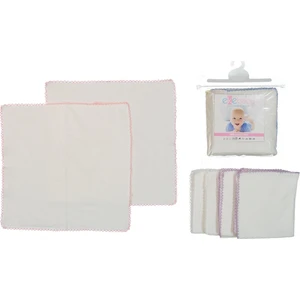 Eke Baby Renkli Oyalı 6'lı Paket Kız Bebek Ter Havlusu