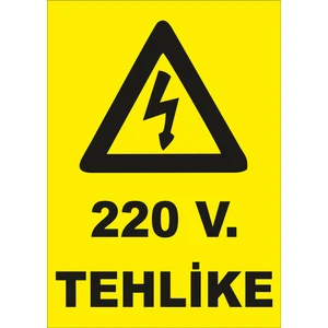 220 Volt Levhası