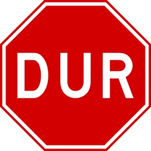 Dur Trafik Levhası