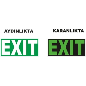 Exıt Fosforlu Levhası