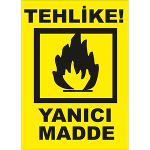 Yanıcı Madde Levhası