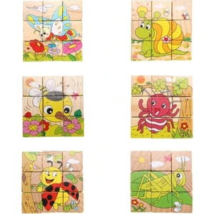 Sam Toys Ahşap Küp Puzzle