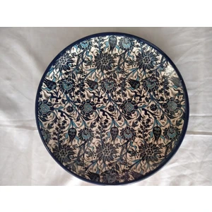 Sultan Çini 30 cm Samur Desenli Tabak