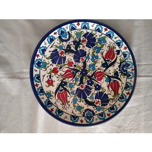 Sultan Çini 30 cm Samur Desenli Tabak