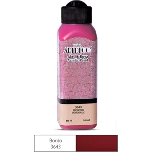 Akrilik Boya 140 ml 3643 Bordo