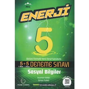 Palme Yayıncılık 5. Sınıf Enerji Sosyal Bilgiler 5+5 Deneme Sınavı