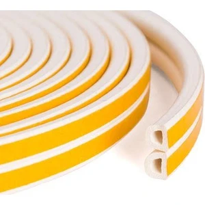 Açık Dükkan Kapı Pencere Kauçuk Izolasyon Bandı / Fitili Beyaz 2x10=20 m