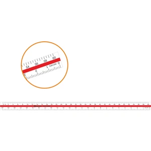 Beyaz Plastik Düz Cetvel 60 cm TCD60