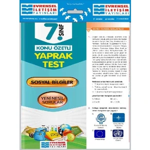 Evrensel İletişim Yayınları 7.Sınıf  Sosyal Bilgiler Yaprak Test