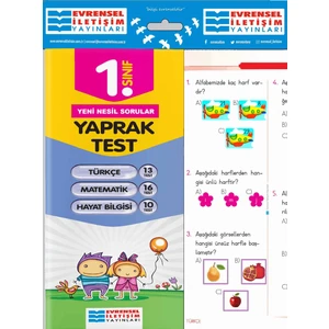 Evrensel İletişim Yayınları 1.Sınıf  Tüm Dersler Yaprak Test