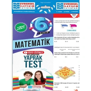 Evrensel İletişim Yayınları 6.Sınıf  Matematik Yeni Nesil Yaprak Test