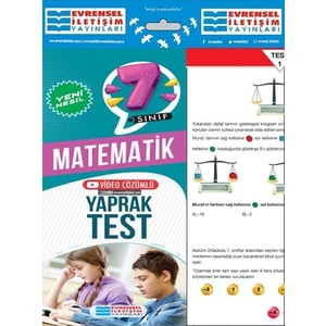 Evrensel İletişim Yayınları 7.Sınıf  Matematik Yeni Nesil Yaprak Test