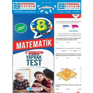 Evrensel İletişim Yayınları 8.Sınıf  Matematik Yeni Nesil Yaprak Test
