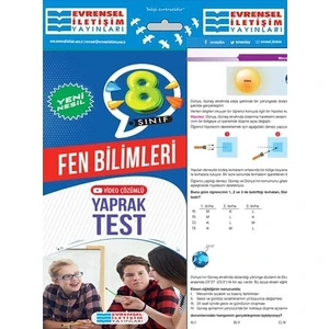 Evrensel İletişim Yayınları 8.Sınıf  Fen Bilimleri Yeni Nesil Yaprak Test