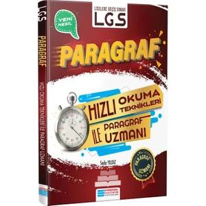Evrensel İletişim Yayınları 8.Sınıf   LGS  Hızlı Okuma Teknikleri İle Paragraf Uzmanı