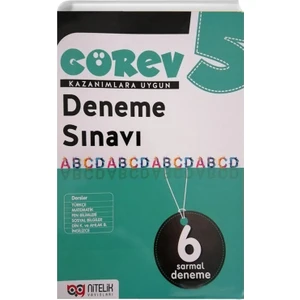 Nitelik Yayınları 5. Sınıf Görev 6 Sarmal Deneme