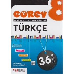 Nitelik Yayınları 8. Sınıf Görev Türkçe