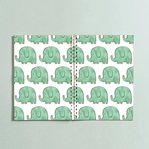 Paytak Moda A5 Fil Tasarım Spiralli 96 Yaprak Çizgisiz Defter PYTKDT0205