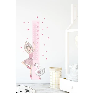 Kt Decoration Balerin Boy Ölçer Duvar Sticker Seti