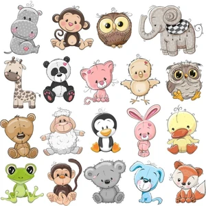 Kt Decoration Sevimli Hayvanlar Seti-2 Çcouk Odası Duvar Çıkartmaları