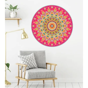 Kt Decoration Renkli Mandala Duvar Sticker Seti