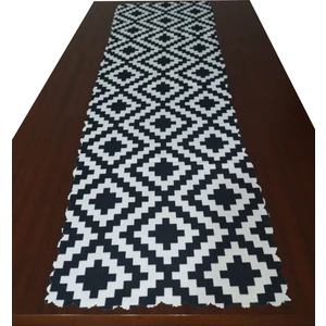 Kırlent Dünyası  Zigzag Desenli  Dekoratif Runner