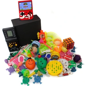 Nostaljik Lezzetler Özel Siyah Tetris ve Kırmızı Nostaljik Atari Oyuncak Kutusu