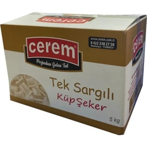 Tek'li Sargılı Küp Şeker 5 kg Sargılı Şeker