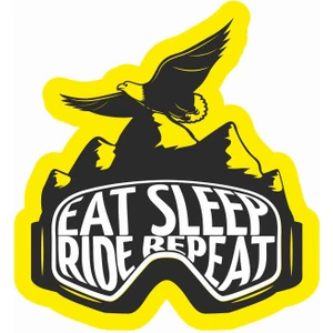 Ski Kayak Snowboard Sticker - 24101