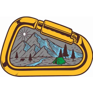 Outdoor Kamp Gece Sticker - 22039