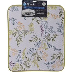 Yaprak Desenli Mikrofiber Karışık Renkli 41X48 Bulaşık Altlığı