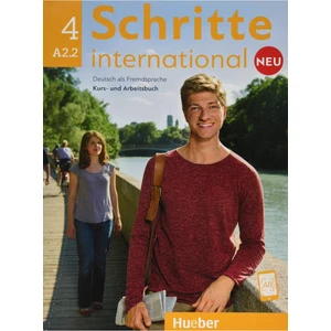 Schritte International Neu 4. A2.2 Kurs Und Arbeitsbuch + CD-Rom + Ar Teknolojisi ile Kolay Öğrenme