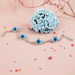 Yantra Silver Kadın Nazar Boncuklu Gümüş Bileklik