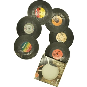Retro Plak Tasarım Bardak Altlıkları Yerli Klasik