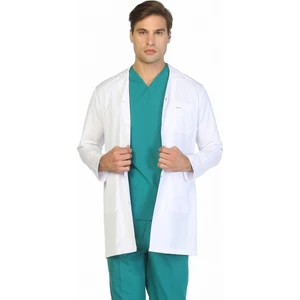 Erkek Orta Boy Ceket Yaka Doktor Önlüğü