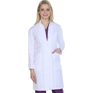 Kadın Uzun Boy Hakim Yaka Doktor Önlüğü