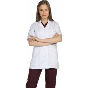 Kadın Kısa Kol Ceket Yaka Doktor Önlüğü