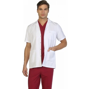 Erkek Kısa Kol Ceket Yaka Doktor Önlüğü