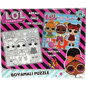 Laço Kids Lol Bebek Puzzle 35 Parça Boyamalı Çift Taraflı Puzzle