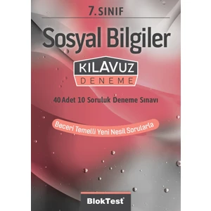 Tudem Yayınları 7. Sınıf Bloktest Sosyal Bilgiler Kılavuz Deneme