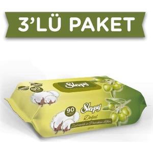 Zeytinyağlı Islak Havlu 90'lı x 3