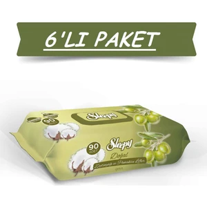 Zeytinyağlı Islak Havlu 90'lı x 6