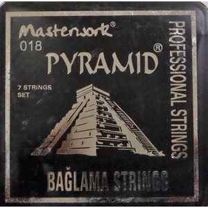 (10 Takım) 0.18 Saz Teli Pyramid - Kısa Sap