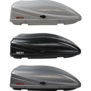 Rich 380 Lt Kapasiteli Araç Üstü Tabut Port Bagaj Gri