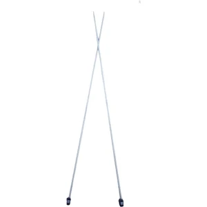 Örgü örme şişi Düz uçlu örgü şişi 03mm boy 35cm titanyum hafif örgü şiş ST02001