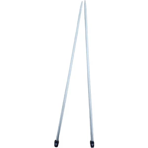 Örgü örme şişi Düz uçlu örgü şişi 06mm boy 35cm titanyum hafif örgü şiş ST02006